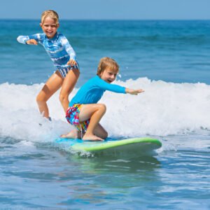 kids surfing lesson